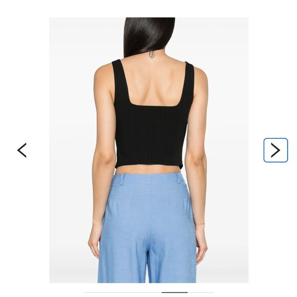 SAMSOE SAMSOE Salot pinstriped crop top - Picture 2 of 6